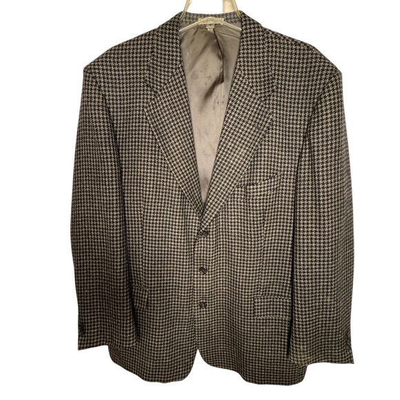 VTG Uoma Ungaro Gray Black Wool Sport Coat Jacket DIY Upcycle Cutters Crafters - Picture 12 of 12